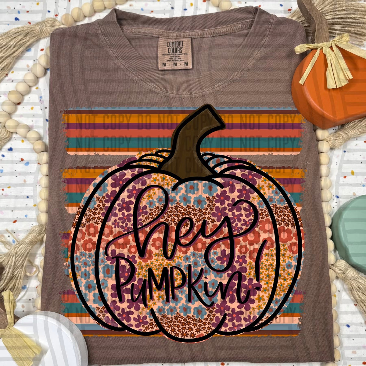 Floral Hey Pumpkin
