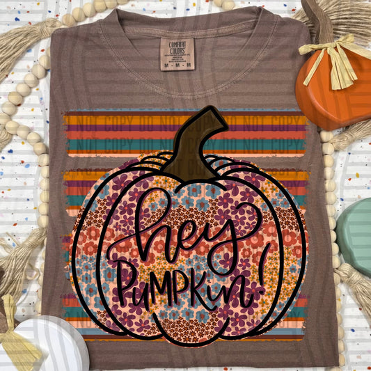 Floral Hey Pumpkin