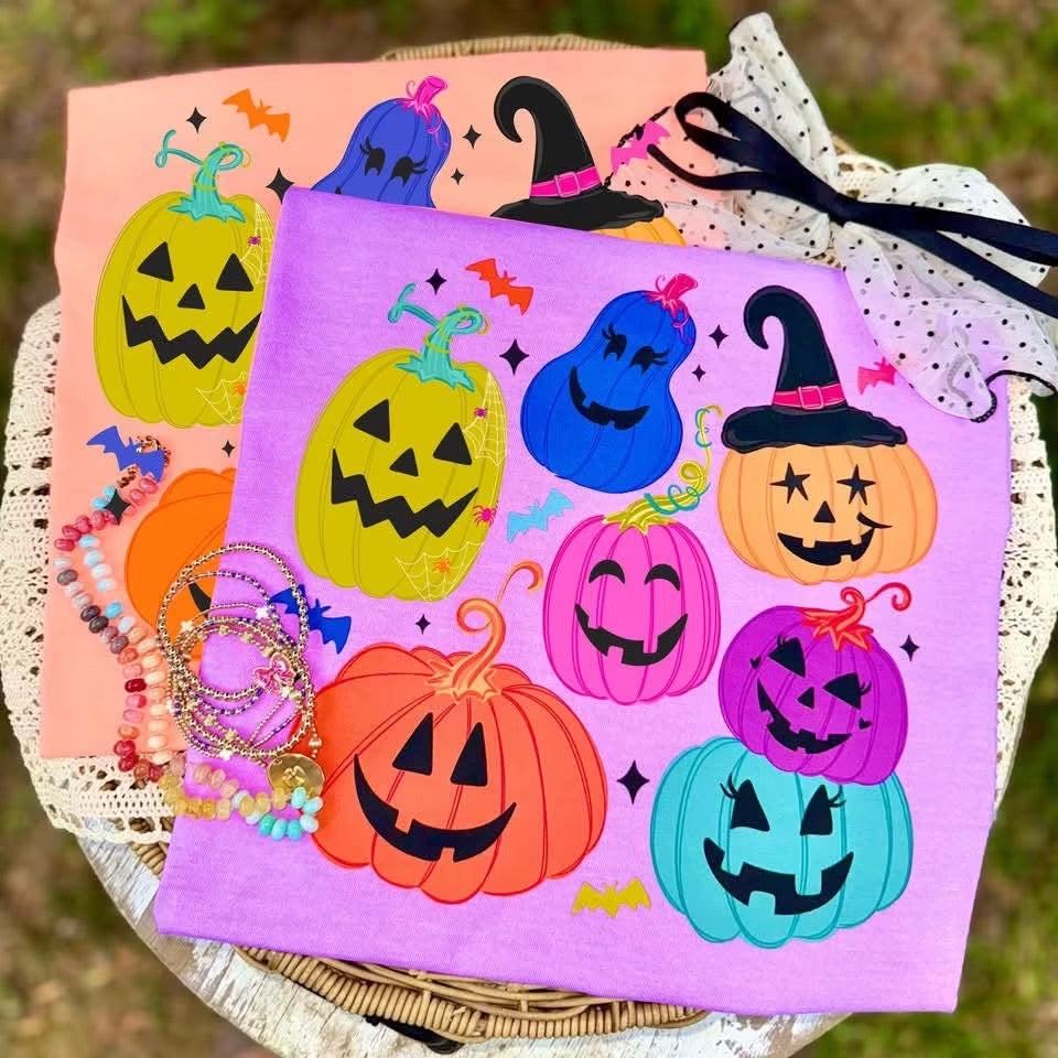 Colorful Jack-o-Lanterns