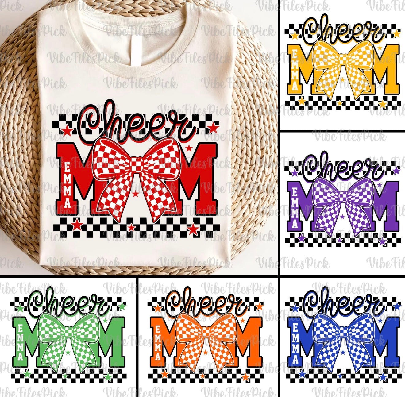 Cheer Mom Bow
